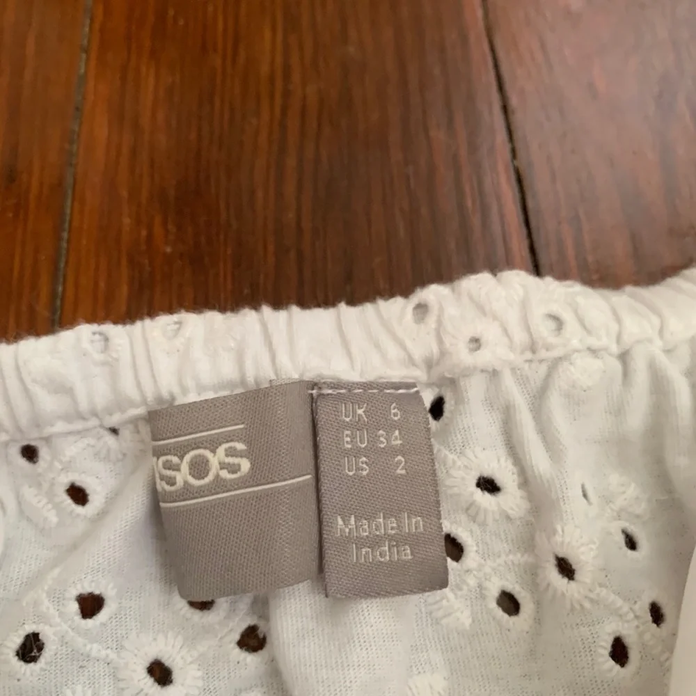 ASOS Design Broderie off the shoulder dress - Picture 6 of 8